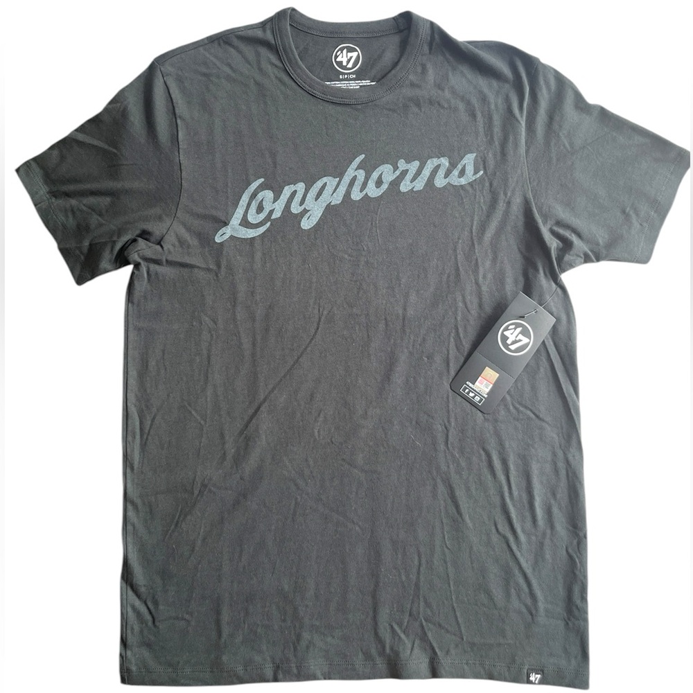 NEW - ‘47 Brand Texas Longhorns Size Small Off-Black T-shirt